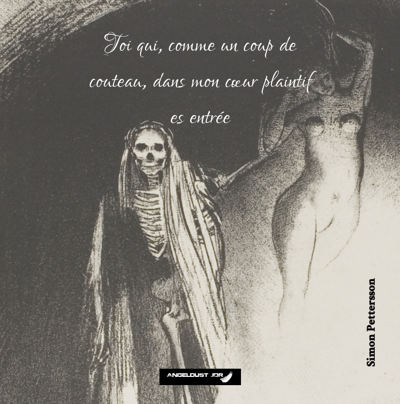 Toi qui, comme un coup de couteau, dans mon coeur plaintif est entrée